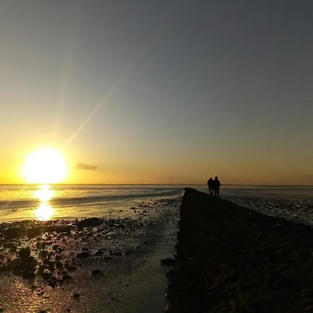 Ferienhaus Haus Küstenbrise - Urlaub Mit Hund An Der Küste Mit Eigenen Garten, Sauna Und Gemütlichen Kaminfeuer Schweiburg